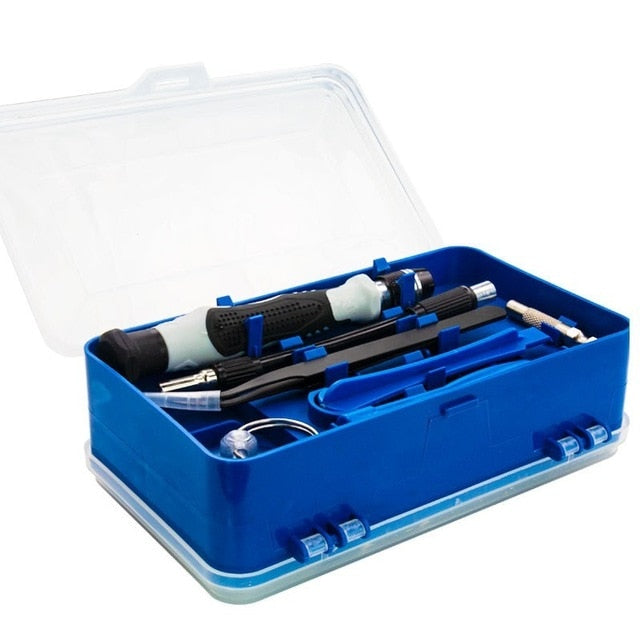 Set di Cacciaviti Torx Magnetici 110 in 1, Cacciaviti di Precisione Multi Lunghezza per PC, Telefono, Kit di Utensili a Mano con Leva e Pinzette