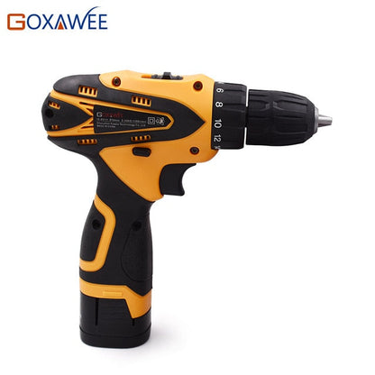 GOXAWEE Cacciavite Elettrico Senza Filo 21V/12V/16.8V Con 2 Batterie Litio Ricaricabili Mini Trapano 2 Velocità Utensile Elettrico Senza Filo