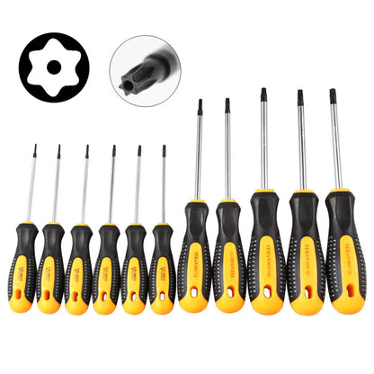 Set di Cacciaviti Torx Cr-V con Foro Magnetico Set di Cacciaviti T5-T30 Kit per Riparazione Telefonica Set di Attrezzi Manuali